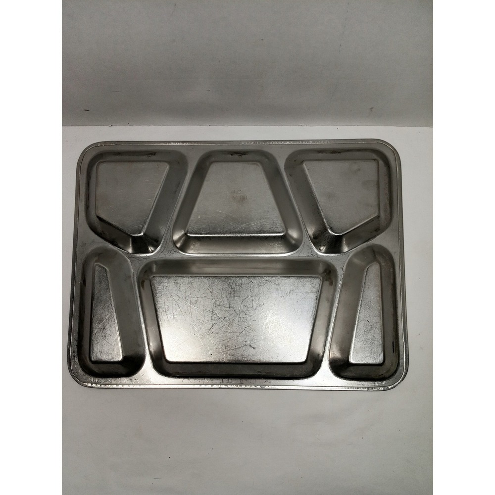Vintage 1944 WWII US Military Stainless Steel Mess Tray Revere Products Corp - Picture 2 of 3